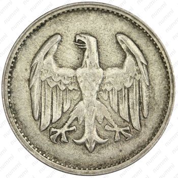 1 марка 1925, D, знак монетного двора "D" — Мюнхен [Германия] - Аверс