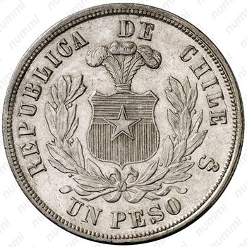 1 песо 1889 [Чили] - Реверс
