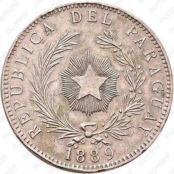 1 песо 1889 [Парагвай] - Аверс