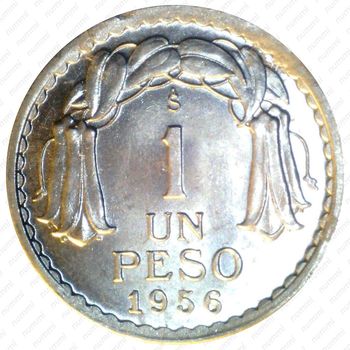 1 песо 1956 [Чили] - Реверс