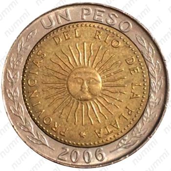 1 песо 2006 [Аргентина] - Реверс