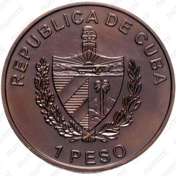 1 песо 2009, 50 лет Революции - монеты [Куба] - Аверс
