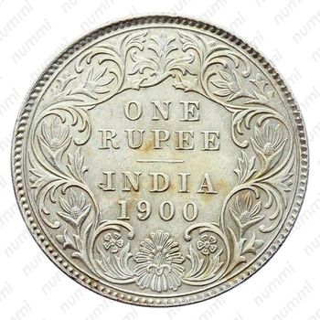1 рупия 1900, C, знак монетного двора: "C" - Калькутта [Индия] - Реверс