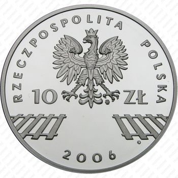 10 злотых 2006, 30 лет протестам [Польша] Proof - Аверс