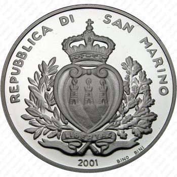 10000 лир 2001, Всемирный конгресс международной торговой палаты [Сан-Марино] Proof - Аверс