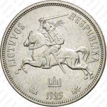 5 литов 1925 [Литва] - Аверс