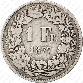 1 франк 1877 [Швейцария] - Реверс