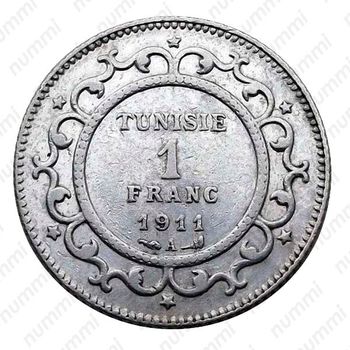 1 франк 1911 [Тунис] - Реверс