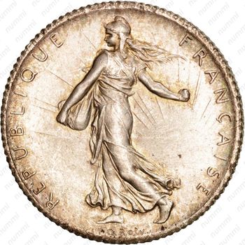 1 франк 1914, C, знак монетного двора: "C" - Кастельсарразен [Франция] - Аверс