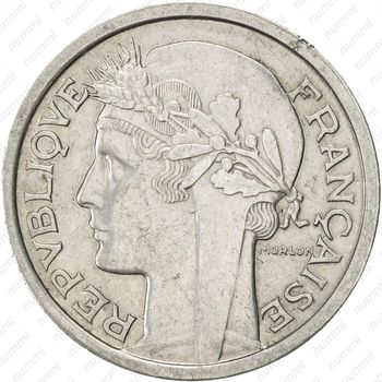 1 франк 1949, B, знак монетного двора: "B" - "Бомон-ле-Роже" [Франция] - Аверс