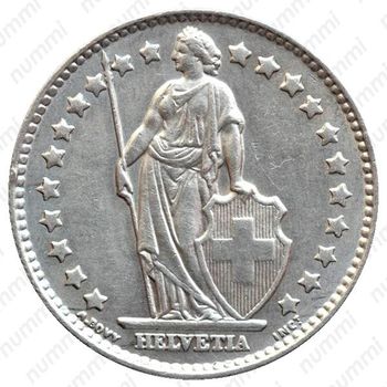 1 франк 1962 [Швейцария] - Аверс