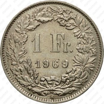 1 франк 1969 [Швейцария] - Реверс