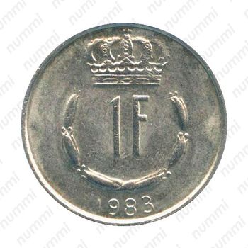 1 франк 1983 [Люксембург] - Реверс