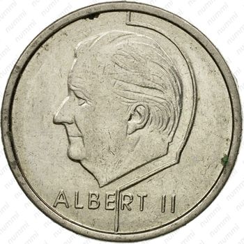 1 франк 1998, надпись на французском - "BELGIQUE" [Бельгия] - Аверс