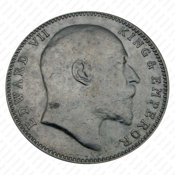 1 рупия 1908, без обозначения монетного двора [Индия] - Аверс