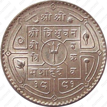 1 рупия 1934 [Непал] - Аверс