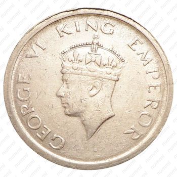 1 рупия 1947, ♦, знак монетного двора: "♦" - Бомбей [Индия] - Аверс