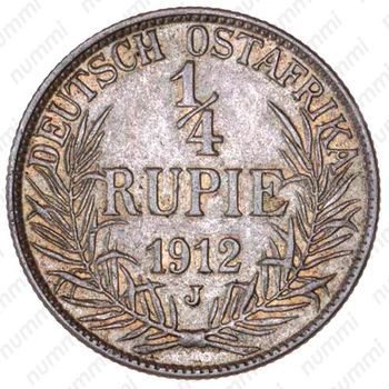 1/4 рупии 1912 [Восточная Африка] - Реверс