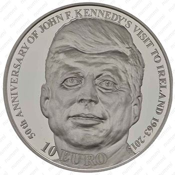 10 евро 2013, Кеннеди Ирландия [Ирландия] Proof - Реверс