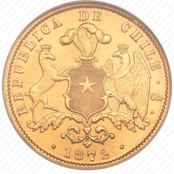 10 песо 1872 [Чили] - Аверс