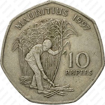 10 рупии 1997 [Маврикий] - Реверс