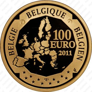 100 евро 2011, Виктор Орта Бельгия [Бельгия] Proof - Аверс