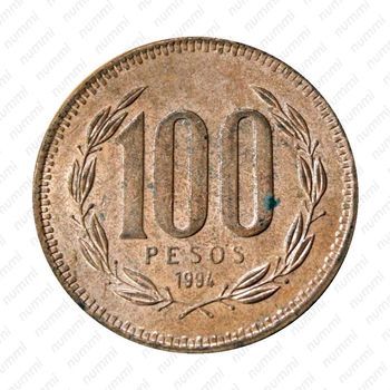 100 песо 1994 [Чили] - Реверс
