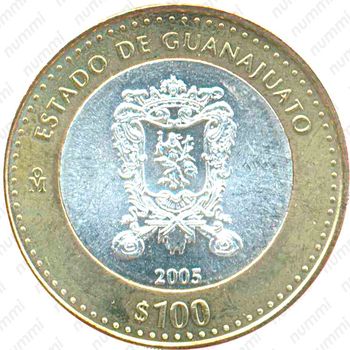 100 песо 2005, округ Идальго [Мексика] - Реверс