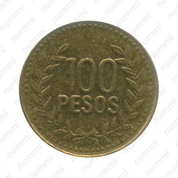 100 песо 2011 [Колумбия] - Реверс