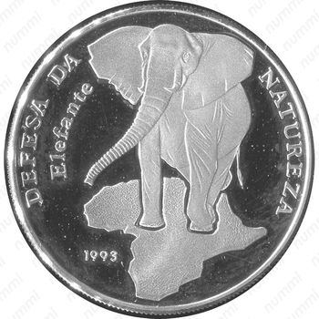 10000 песо 1993, Слон [Гвинея-Бисау] Proof - Реверс