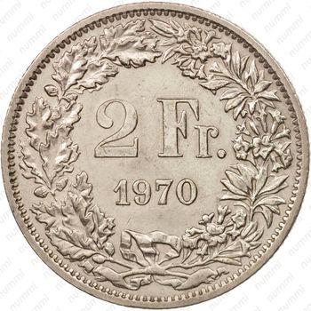 2 франка 1970 [Швейцария] - Реверс