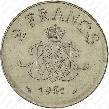2 франка 1981 [Монако] - Реверс