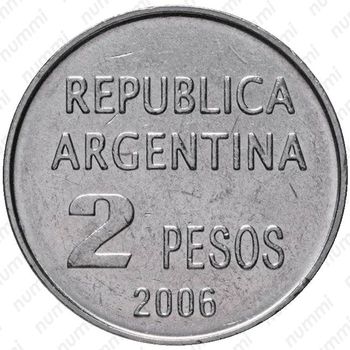2 песо 2006, Защита прав человека [Аргентина] - Реверс