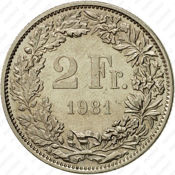 2 франка 1981 [Швейцария] - Реверс