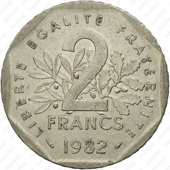 2 франка 1982 [Франция] - Реверс