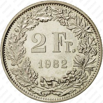 2 франка 1982 [Швейцария] - Реверс