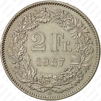 2 франка 1987 [Швейцария] - Реверс