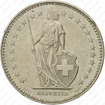 2 франка 1991 [Швейцария] - Аверс