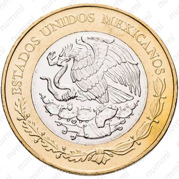 20 песо 2015, 100 лет ВВС Мексики [Мексика] - Аверс