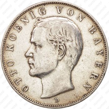 3 марки 1908, D, Бавария [Германия] - Аверс