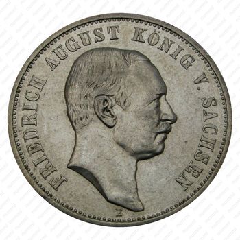 3 марки 1908, E, Саксония [Германия] - Аверс