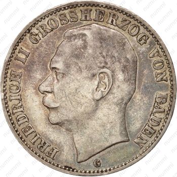 3 марки 1912, G, Баден [Германия] - Аверс