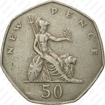 50 новых пенсов 1969 [Великобритания] - Реверс