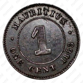 1 цент 1883 [Маврикий] - Реверс
