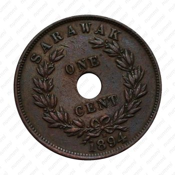 1 цент 1894, Медь [Малайзия] - Реверс