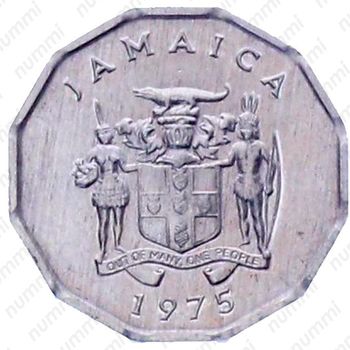 1 цент 1975, Алюминий (серый цвет) [Ямайка] - Аверс
