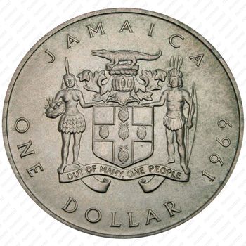 1 доллар 1969 [Ямайка] - Аверс