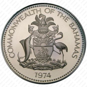 1 доллар 1974 [Багамские Острова] Proof - Аверс