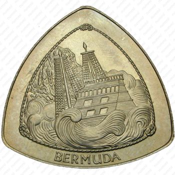 1 доллар 1997, Крушение "Sea Venture" [Бермудские Острова] - Реверс