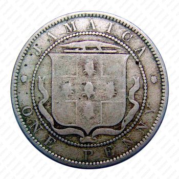 1 пенни 1880 [Ямайка] - Реверс